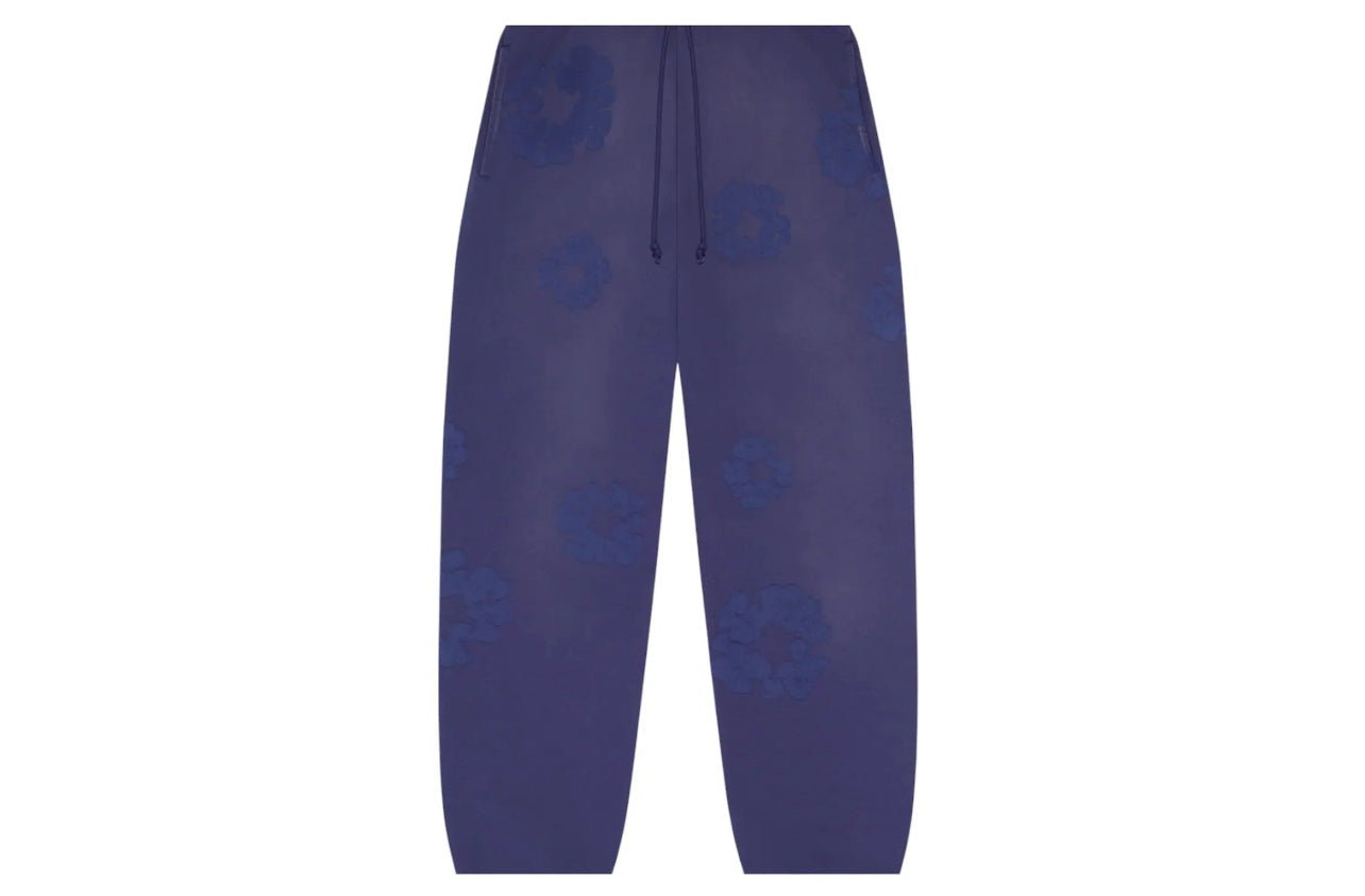 Denim Tears Mono Cotton Wreath Sweatpants Washed Blue