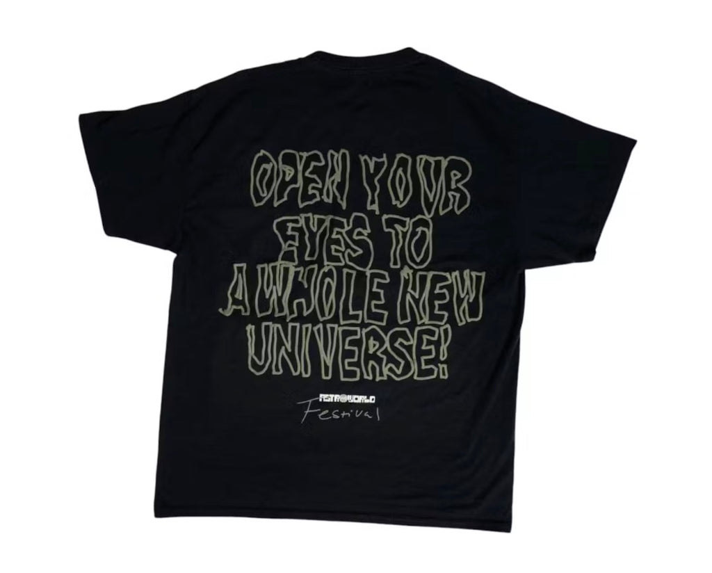 Travis Scott Starry Eyed Tee Black