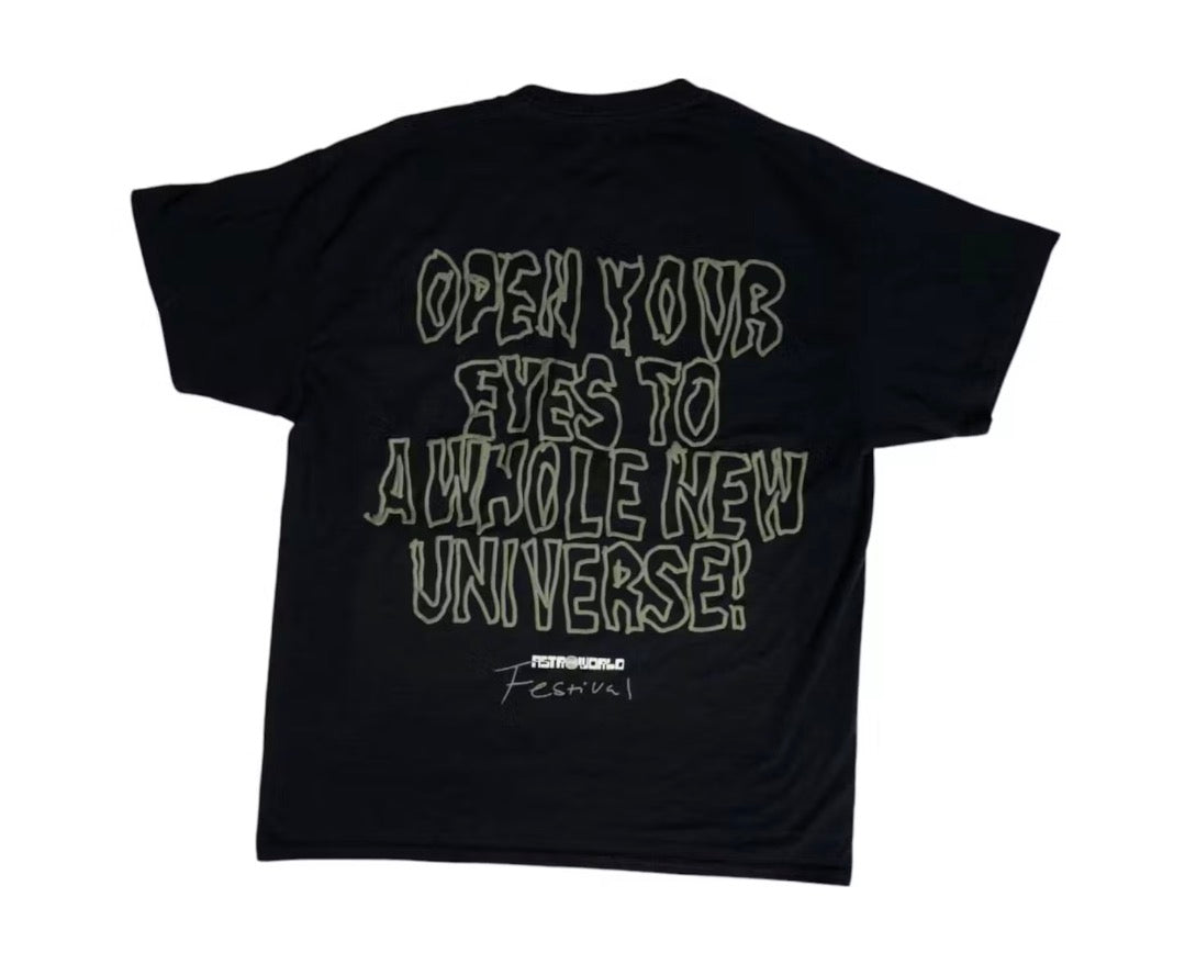 Travis Scott Starry Eyed Tee Black