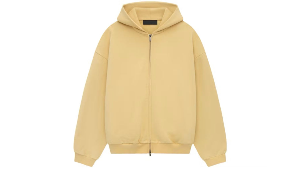 Fear of God Essentials Heavy Fleece FullZip Hoodie Amber