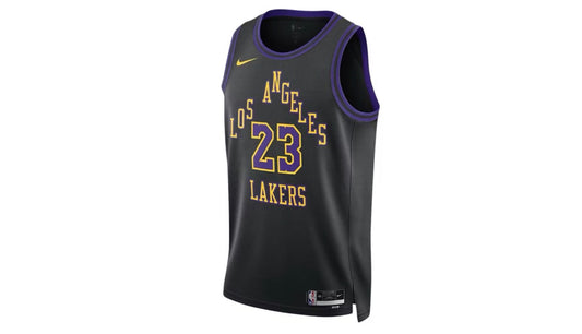 Nike NBA Los Angeles Lakers LeBron James City Edition ‘23-‘24 Swingman Jersey Black