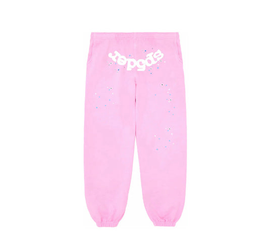Sp5der OG Web Sweatpants Pink