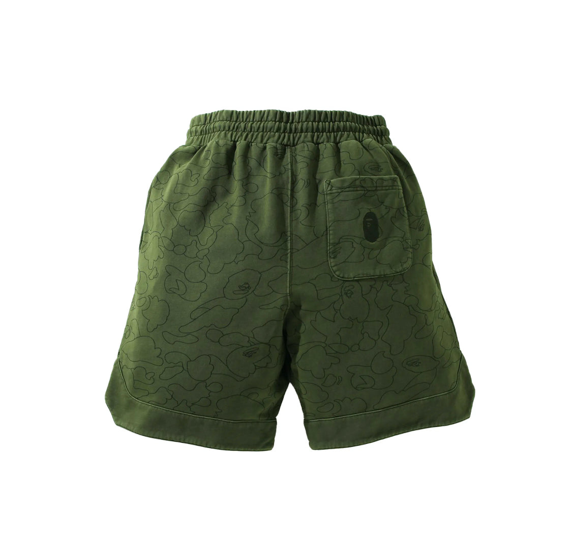 Bape 1st Camo Washed Shorts Olivedrab