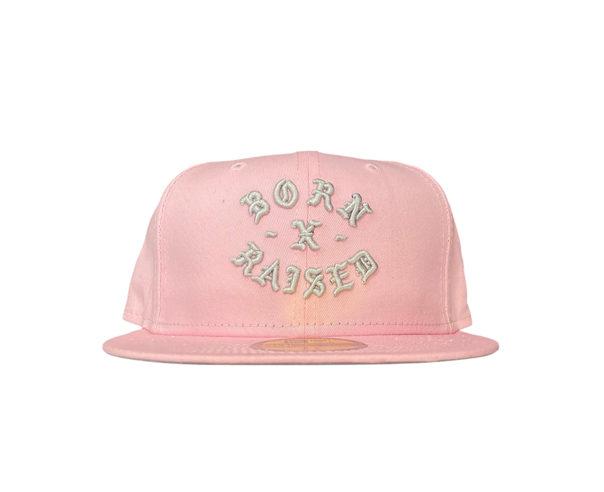 BornxRaised New Era Rocker Fitted Hat Pink