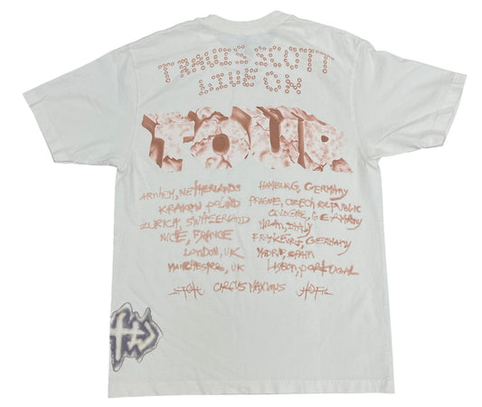 Travis Scott Utopia Europe Tour Skitzo Tee White