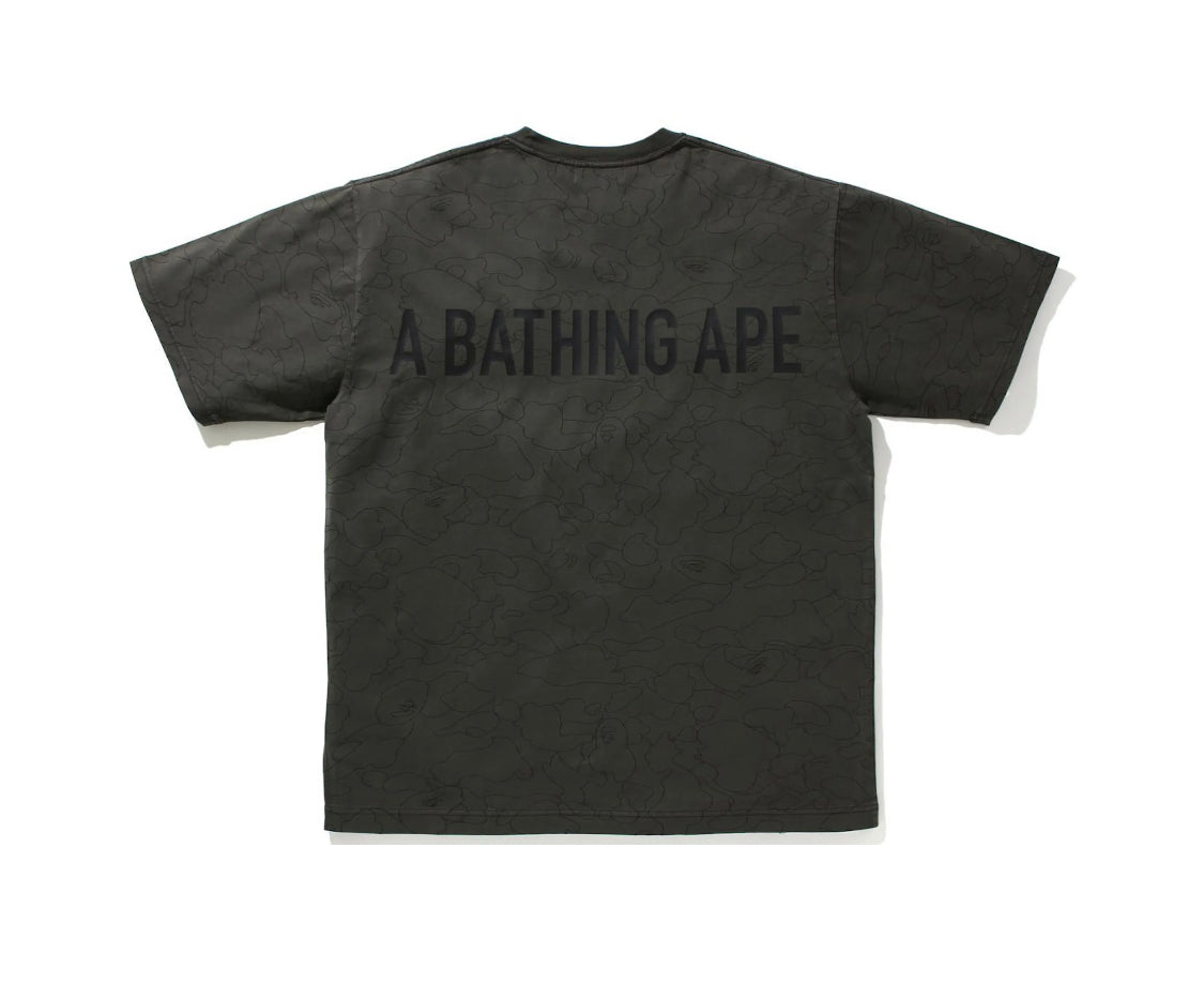 Bape Line 1st Camo Washed Relaxed Fit Tee Black