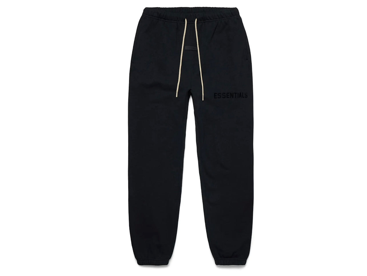 Fear of God Essentials Cream Drawstring Sweatpants Jet Black