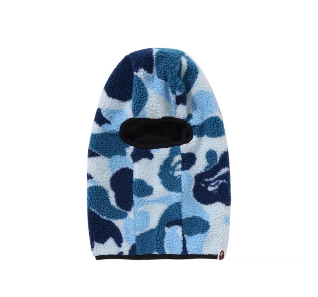 Bape ABC Camo Boa Fleece Balaclava Blue