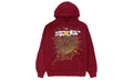 Sp5der Logo Hoodie Maroon
