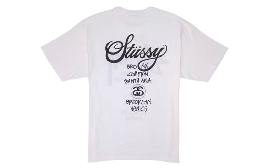 Stussy World Tour Tee White