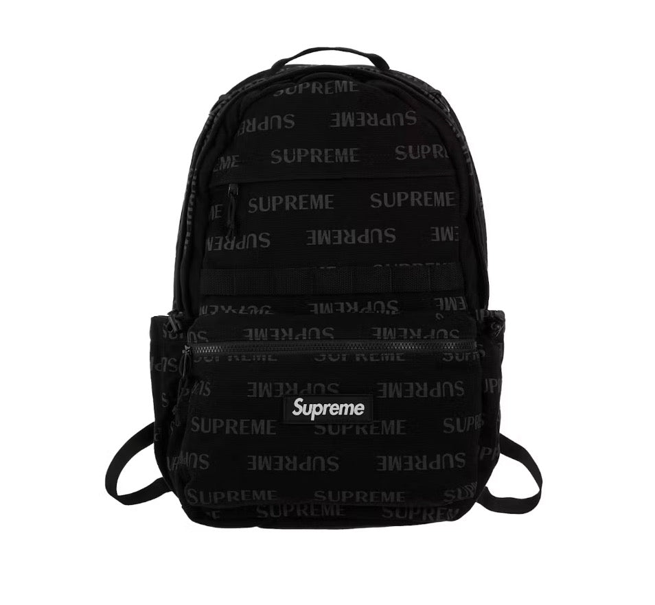 Supreme Logo Backpack FW26 Black