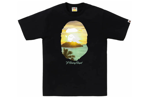 Bape A Rising Bape Photo Tee Black