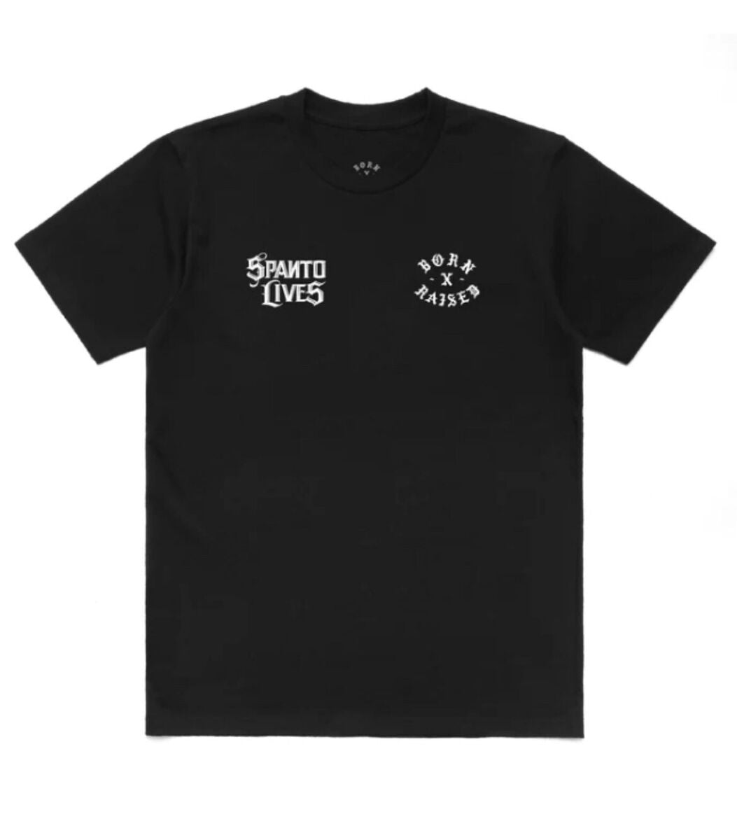 Born x Raised Spanto Lives Tee Black