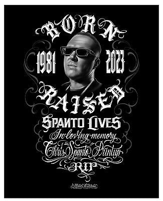 Born x Raised Spanto Lives Tee Black