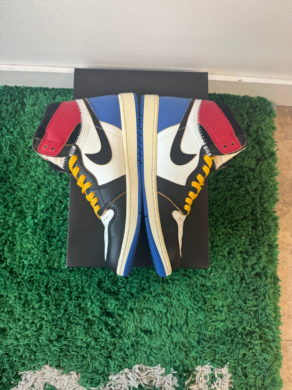 Used Jordan 1 Retro High OG SP Fragment X Union LA Varsity Red Sport Royal (Men’s)