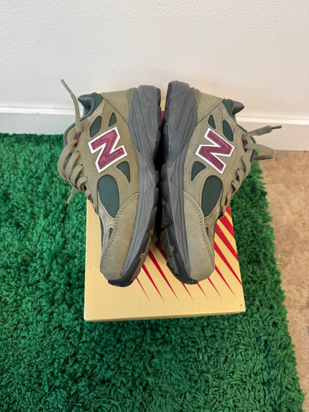 Used New Balance 990v3 MiUSA Teddy Santis Green Purple (Men’s)