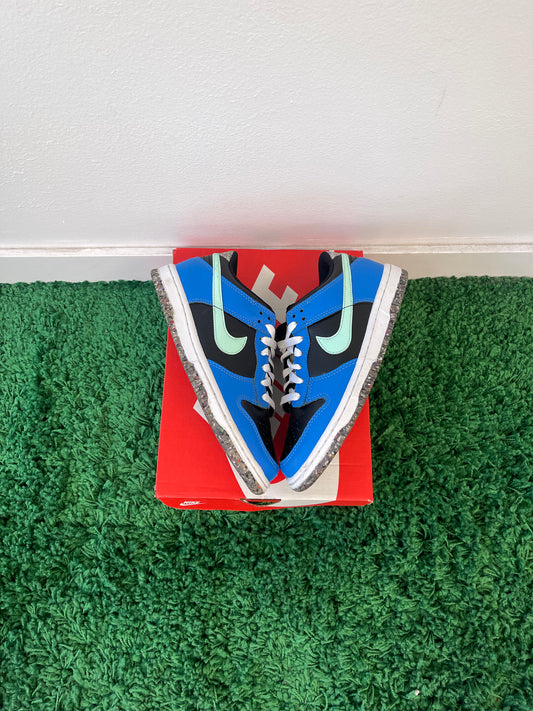 Used Nike Dunk Low Crater Blue Black (Youth)