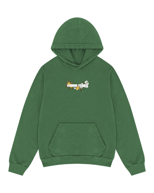 Denim Tears Embroided Hoodie Green
