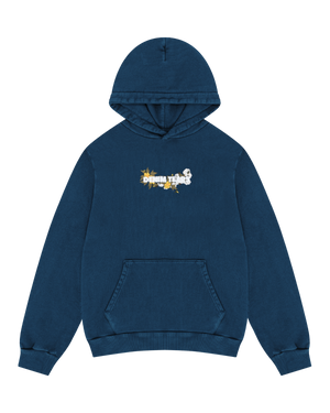 Denim Tears Embroidered Hoodie Navy