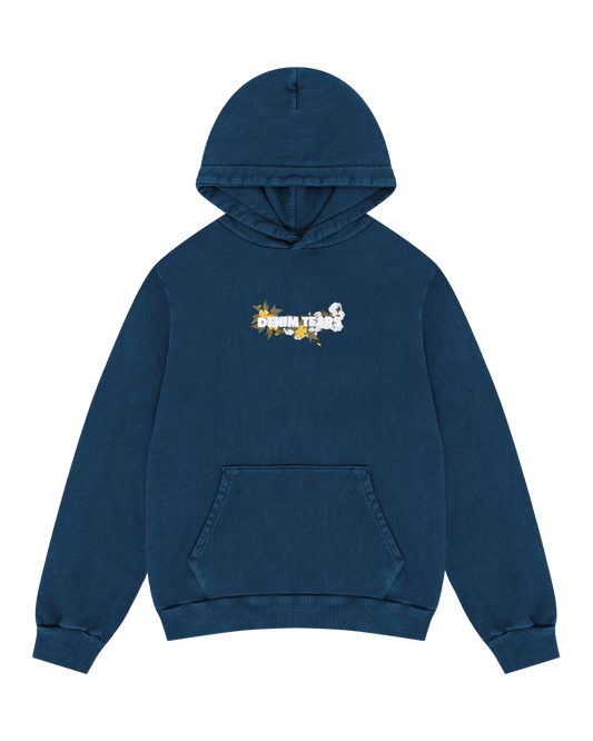 Denim Tears Embroided Hoodie Navy