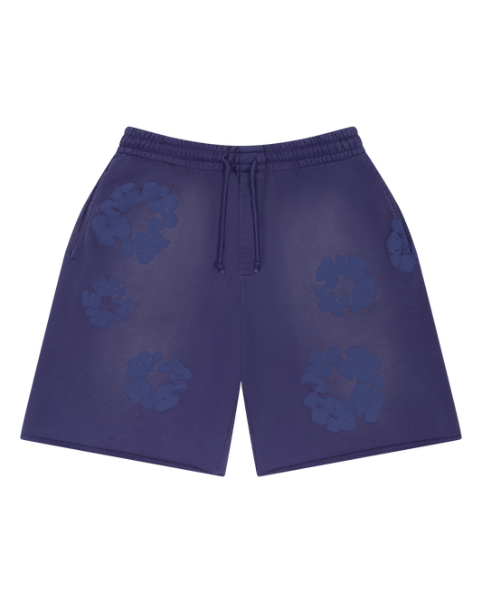 Denim Tears Mono Cotton Wreath Shorts Washed Blue