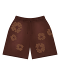 Denim Tears Mono Cotton Wreath Shorts Brown