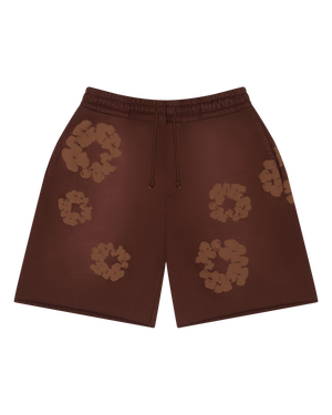 Denim Tears Mono Cotton Wreath Shorts Brown