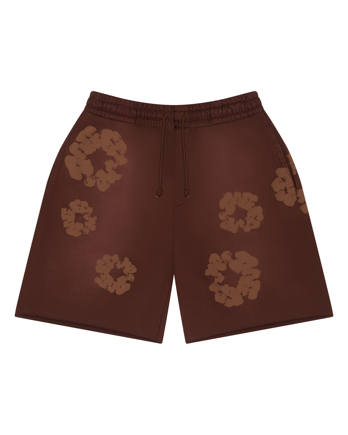 Denim Tears Mono Cotton Wreath Shorts Brown