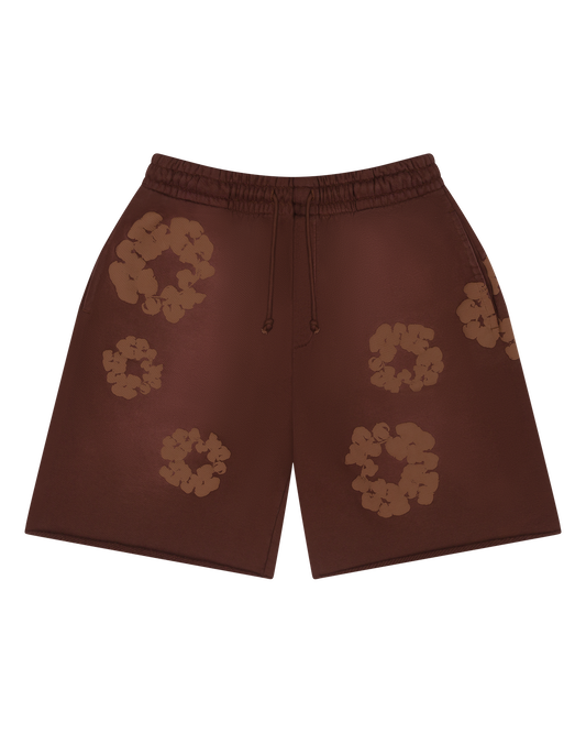 Denim Tears Mono Cotton Wreath Shorts Brown
