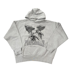 Purple Brand Angel Fight Hoodie Heather Grey