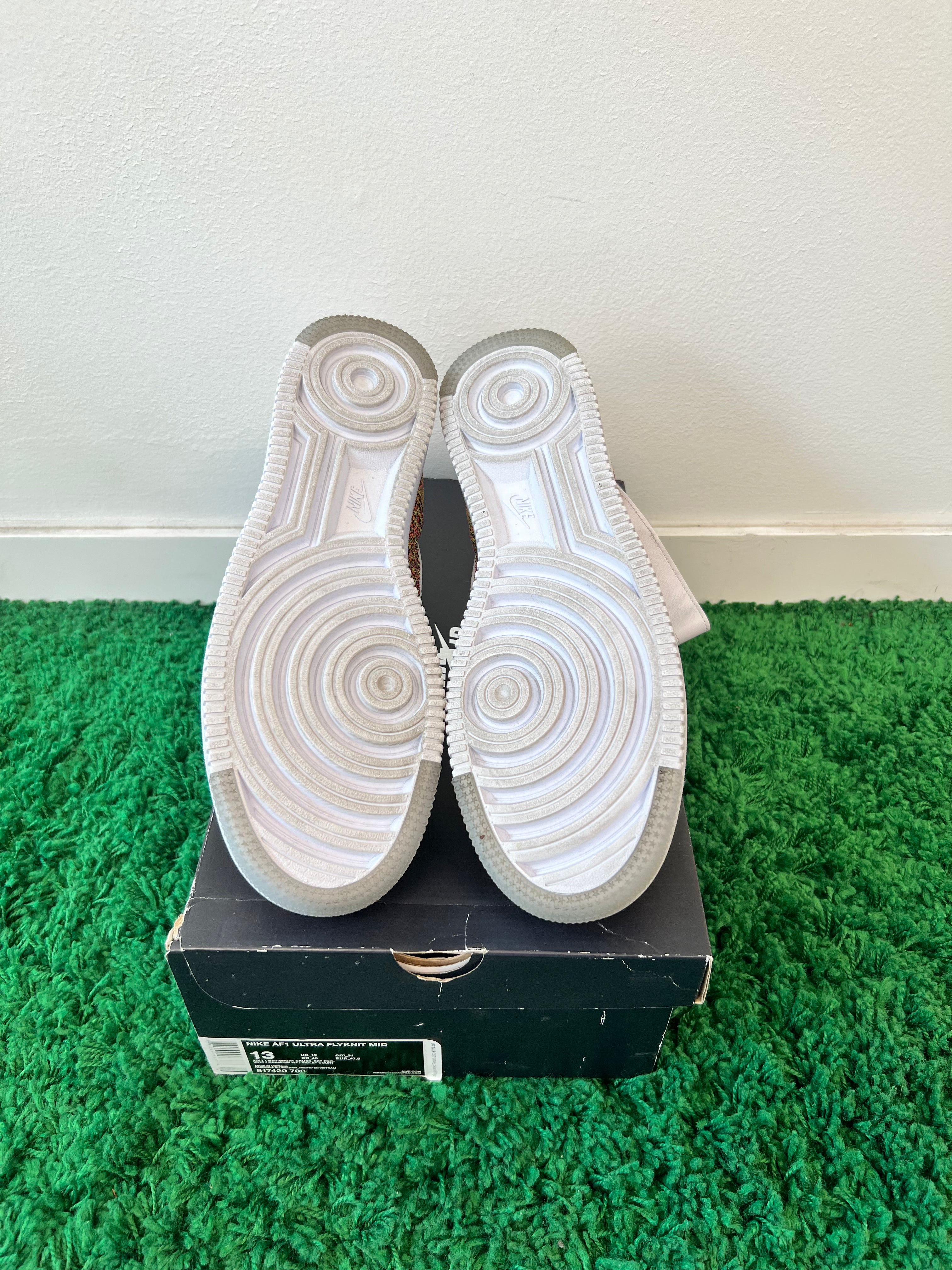 Used Nike Air Force 1 Mid Flyknit Multi-Color White (Men’s)