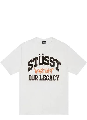 Stussy x Our Legacy Work Shop Collegiate Pigment Dyed Natural Tee