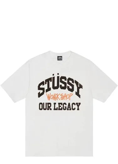 Stussy x Our Legacy Work Shop Collegiate Pigment Dyed Natural Tee