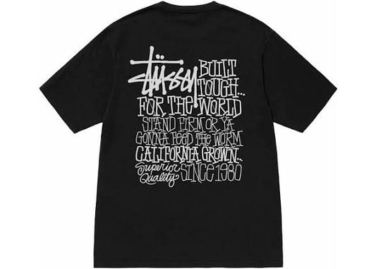Stussy California Grown Pigment Dyed Black Tee