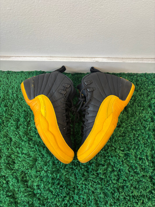 Used Jordan 12 Retro Black University Gold (Youth)