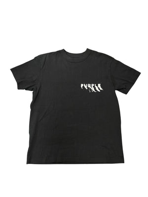 Pre-Owned Purple Brand Heavyweight Jersey Tee Black
