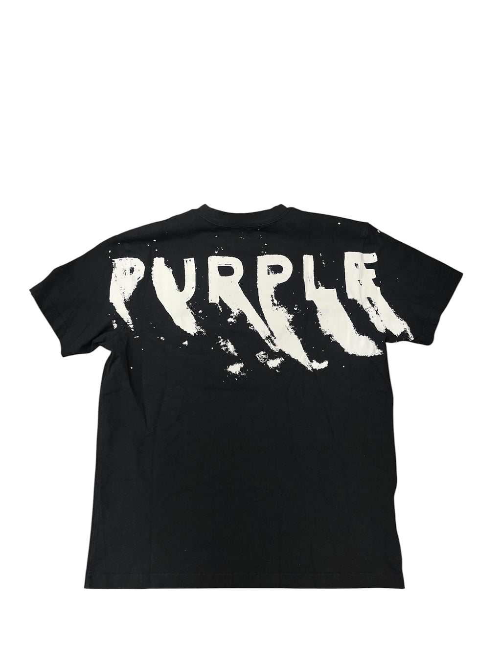 Pre-Owned Purple Brand Heavyweight Jersey Tee Black