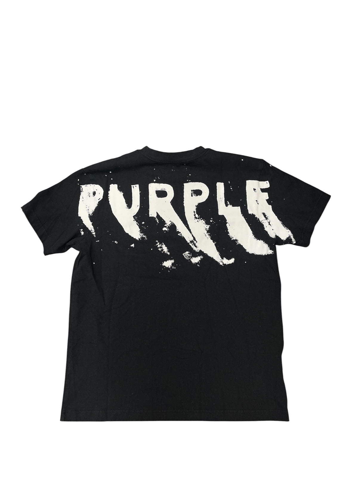 Pre-Owned Purple Brand Heavyweight Jersey Tee Black