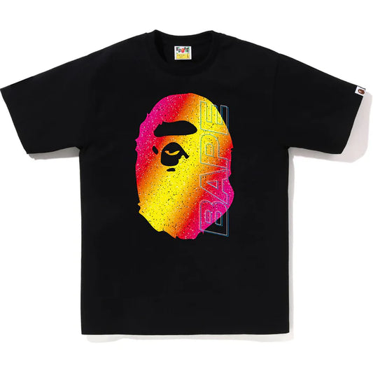 Bape Electro Neon Ape Head Tee Black