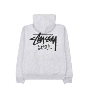 Stussy Seoul Stock Ash Heather Zip-Up Hoodie