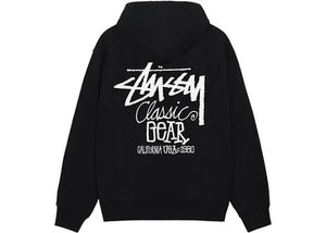 Stussy Built In USA x Classic Gear Black Hoodie