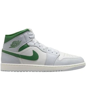 Jordan 1 Mid White Pure Platinum Pine Green (Men’s)
