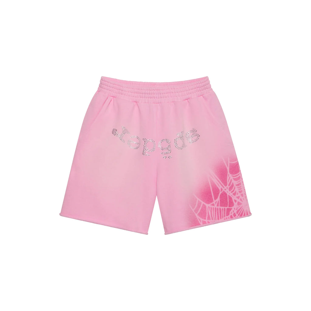 Sp5der Worldwide OG Web V2 Spray Sweatshort