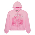 Sp5der Worldwide OG Web V2 Spray Zip Hoodie