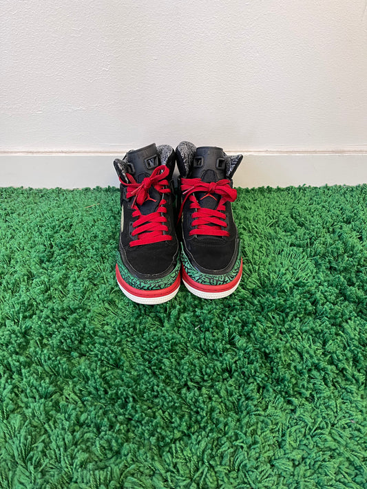 Used Jordan Spizike Black Varsity Red (Youth)