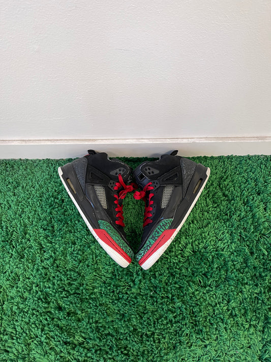 Used Jordan Spizike Black Varsity Red (Youth)