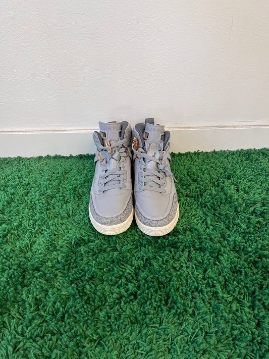 Used Jordan Spizike Wolf Grey Metallic Red Bronze (Youth)
