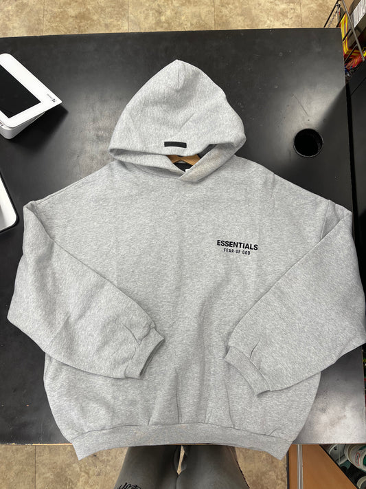 Fear of God Essentials Fleece Hoodie Light Heather Grey