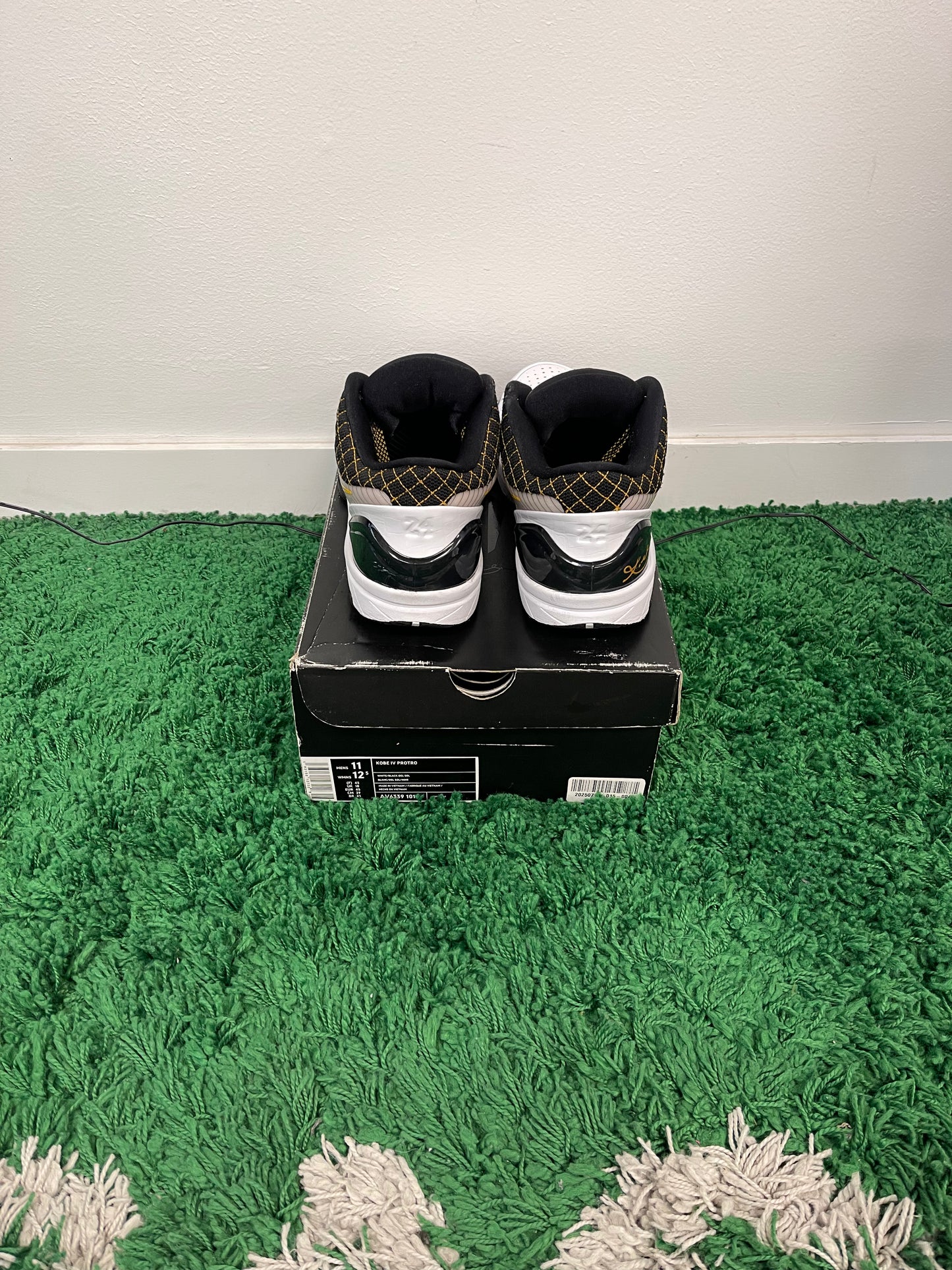 Used Nike Kobe 4 Protro White Black Del Sol (Men’s)