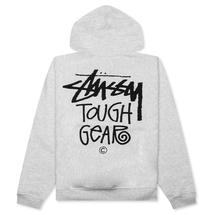 Stussy Ash Grey Hoodie Tough Gear